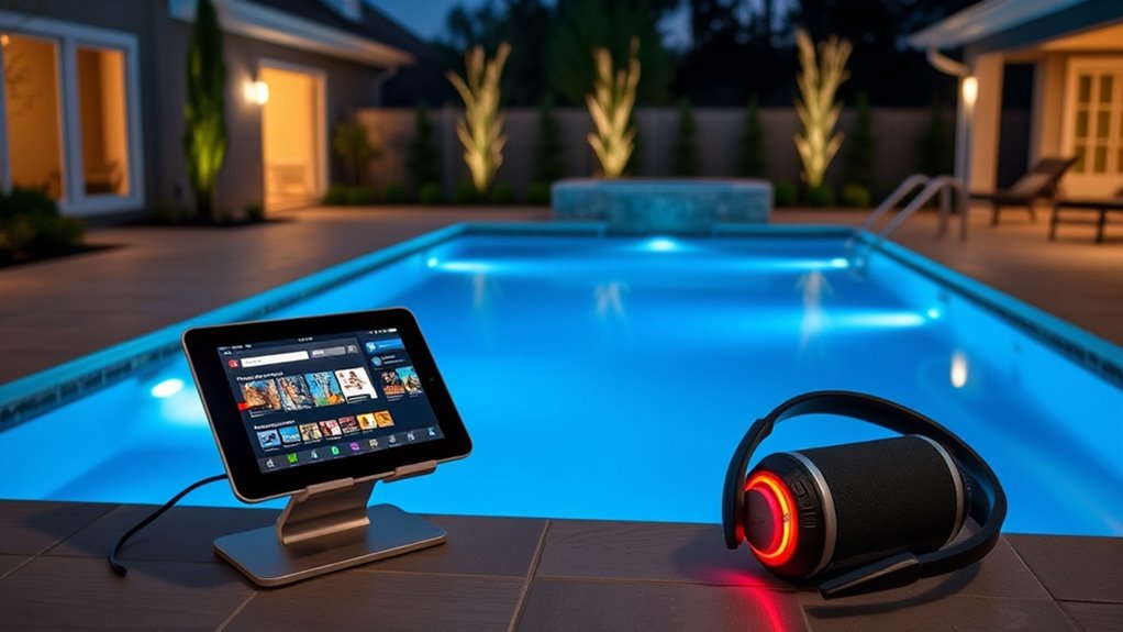 poolside entertainment tech