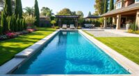 poolside garden design