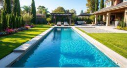 poolside garden design