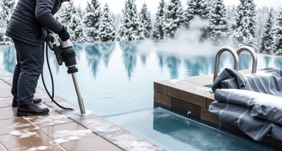 prepare pool for cold