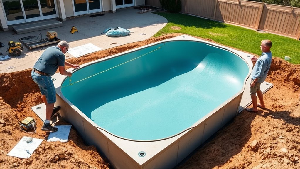 prepare site for pool