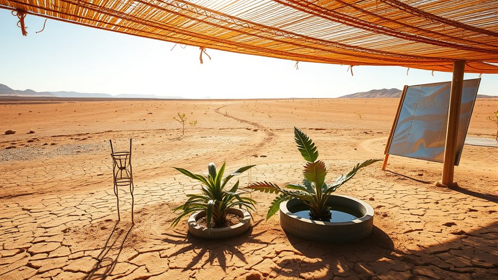 rapid moisture loss in desert