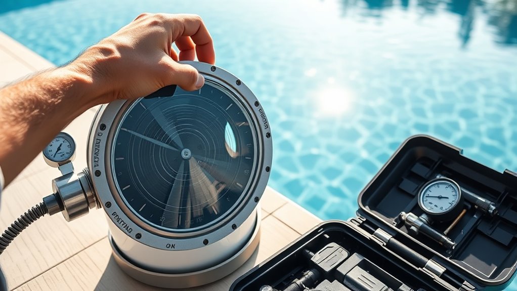 regular filter backwashing routine