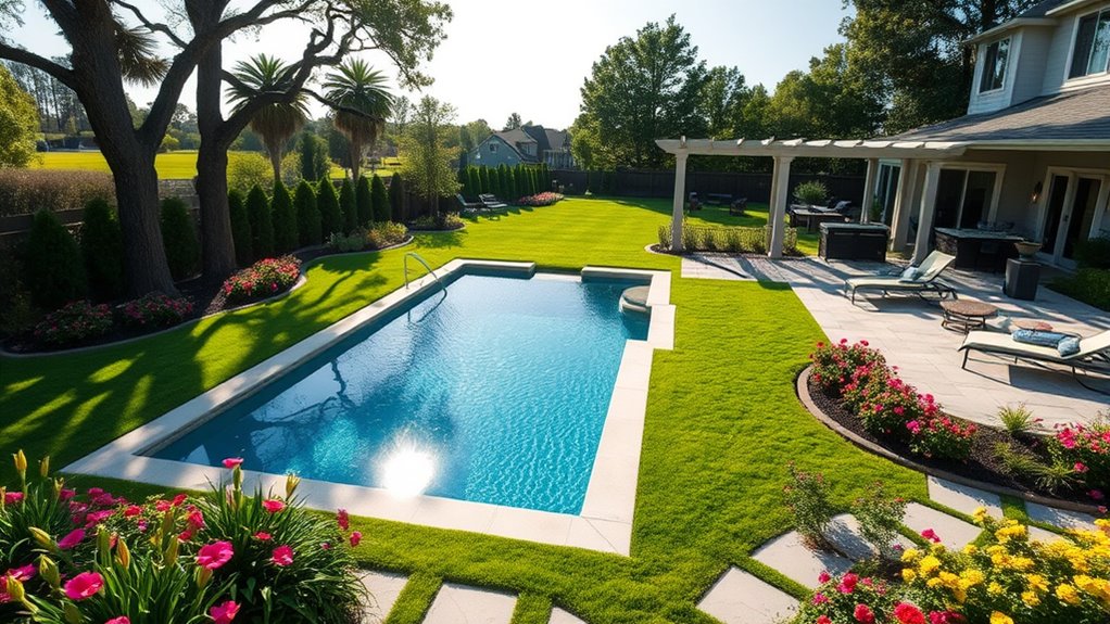 regular pool and landscape upkeep