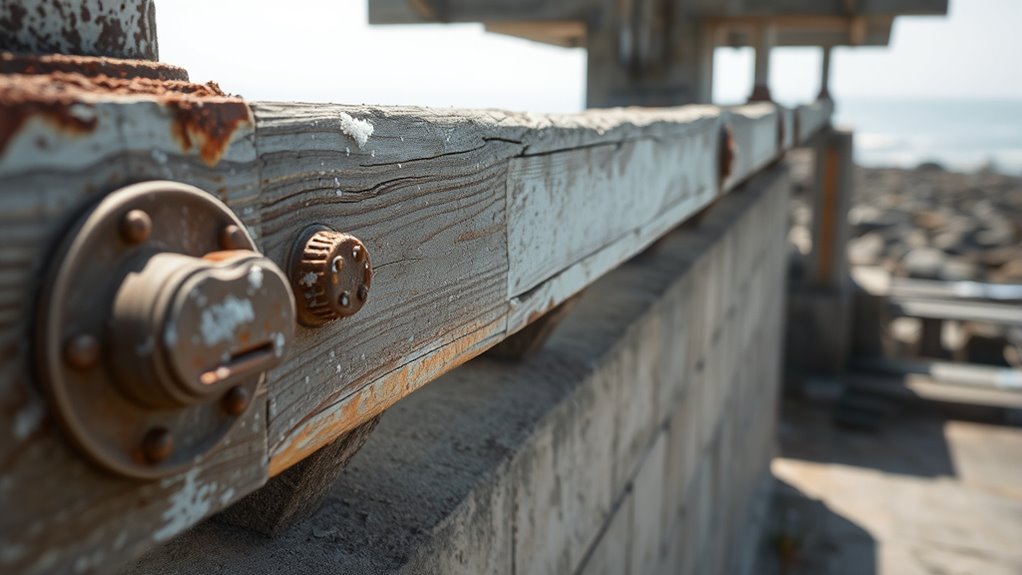 salt accelerates material deterioration