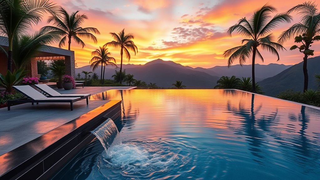 seamless modern water feature