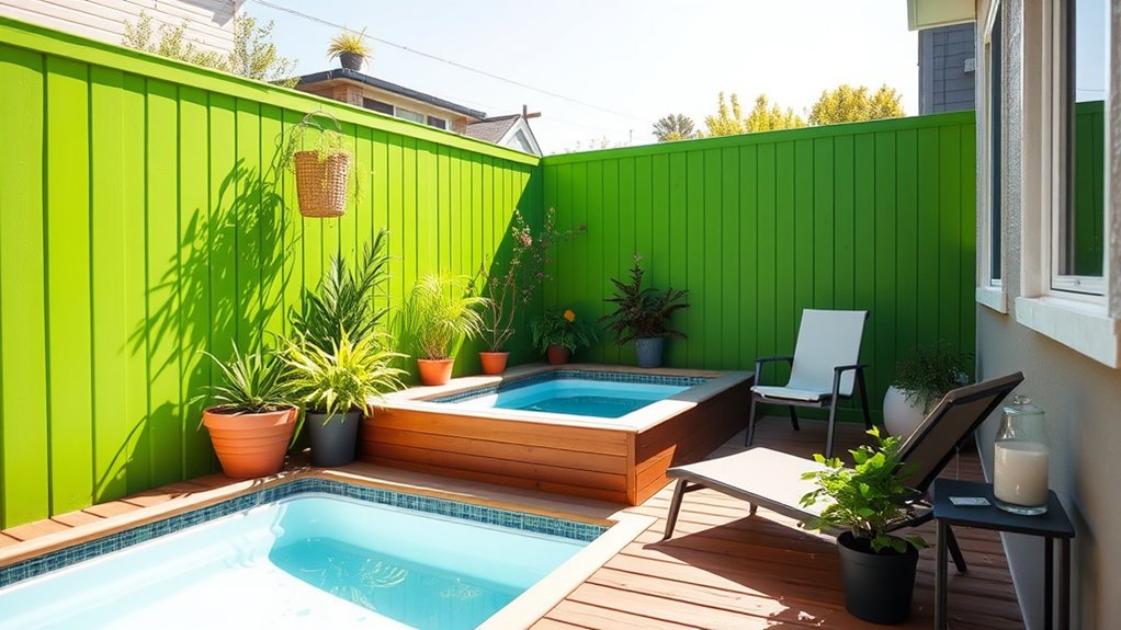 space efficient tiny yard pools
