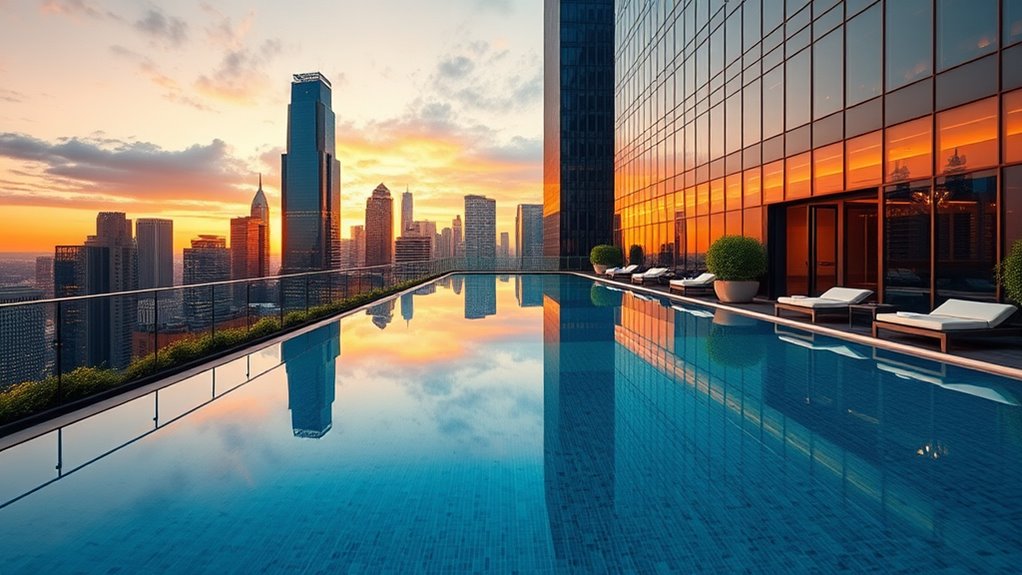 urban skyline luxury retreat