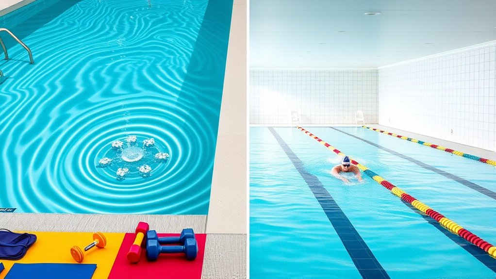 versatile water exercise options