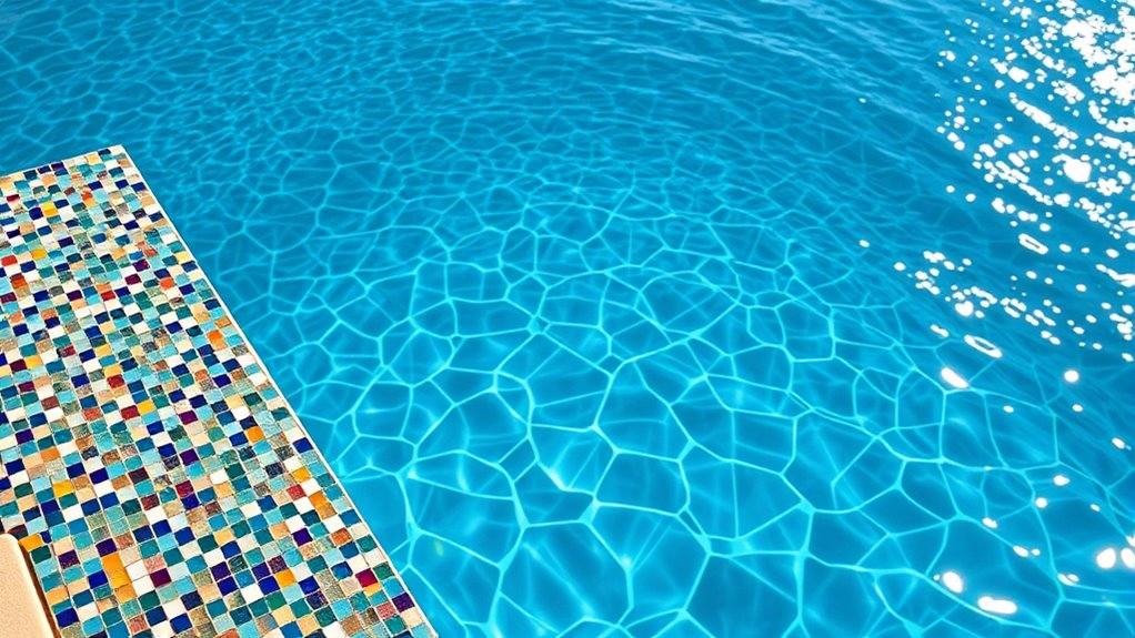 vibrant mosaic tile accents