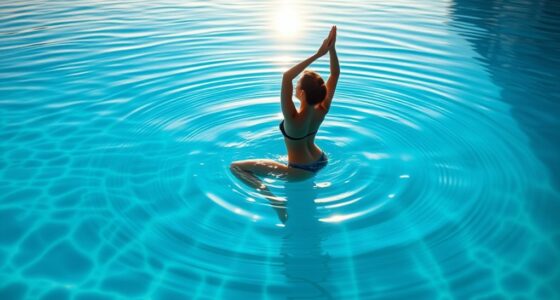 water based yoga stretches