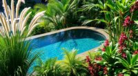 water friendly poolside plants