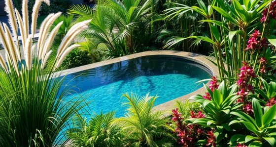 water friendly poolside plants