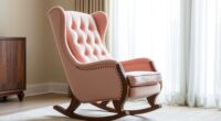 elegant plush nursery chairs