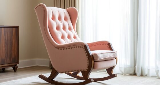 elegant plush nursery chairs