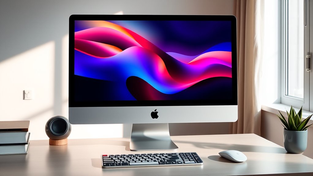 key home office imac features