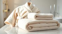 luxury bathrobe towel sets
