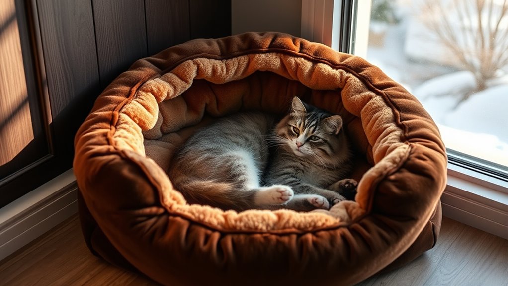 luxury heated pet beds