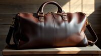 luxury leather weekender bags