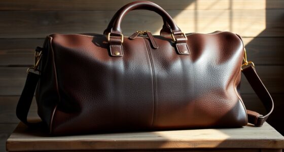 luxury leather weekender bags