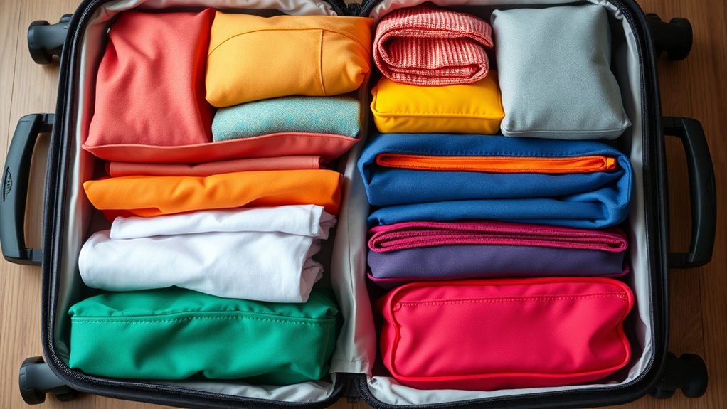 packing cubes for efficient organization