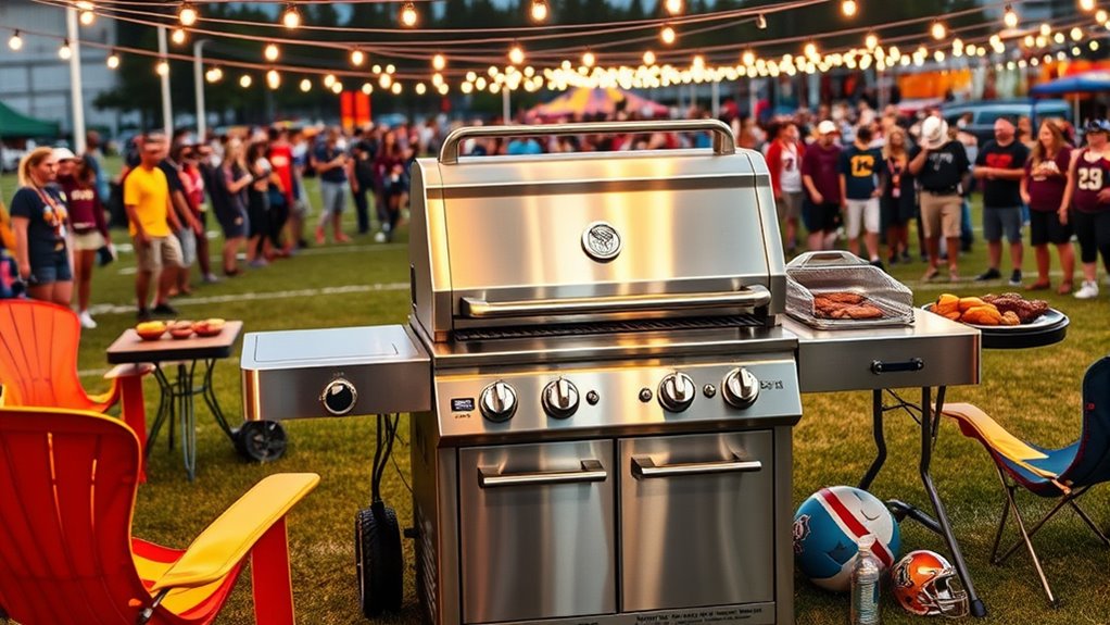 premium tailgating grill features