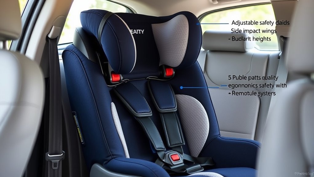 safety adjustability comfort features