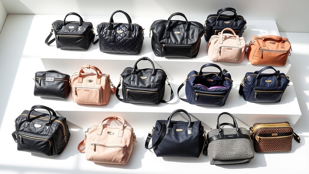 stylish functional diaper bags