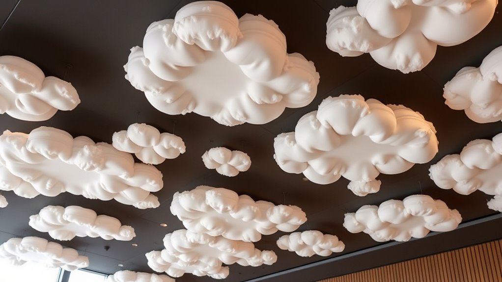 acoustic ceiling cloud panels