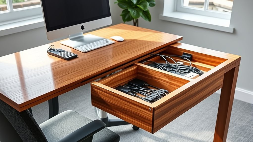 adjustable cable storage comfort