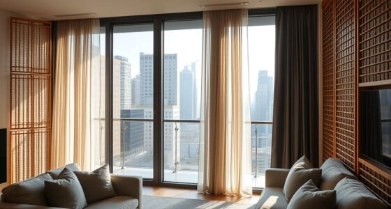 apartment privacy with curtains