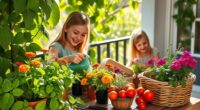 balcony gardening with children