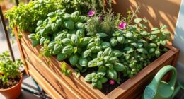balcony herb garden layout