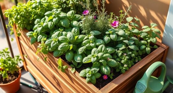 balcony herb garden layout