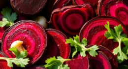 beets garlic greens cooked