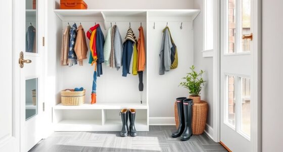 build a closet mudroom