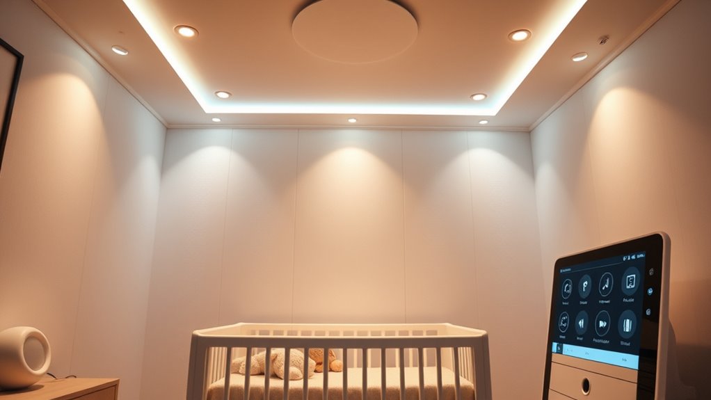 calm warm soundproof nursery