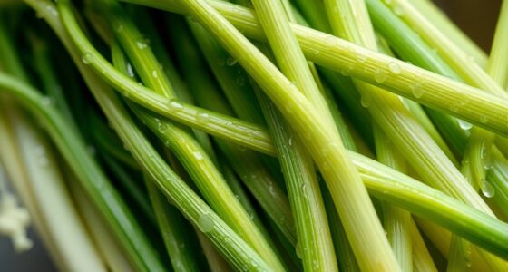 celery and leeks moisture