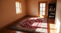 choose appropriately sized rugs