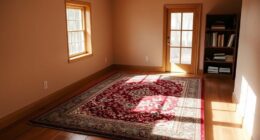 choose appropriately sized rugs