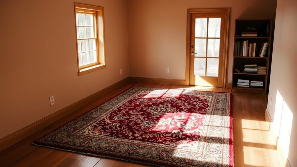 choose appropriately sized rugs