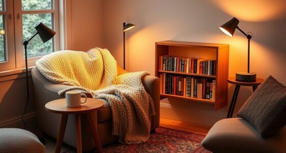 cozy reading nook lighting