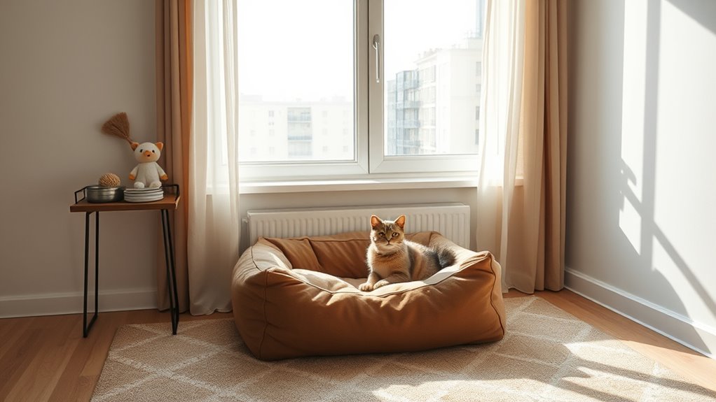 create safe cozy pet space