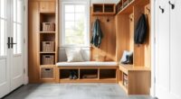 designing a closet mudroom