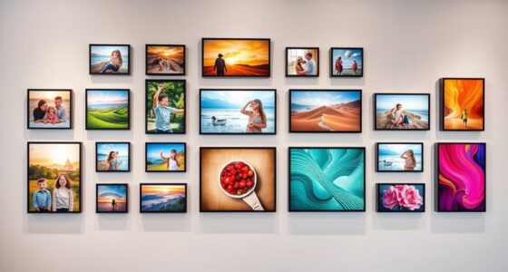 display photos on wall