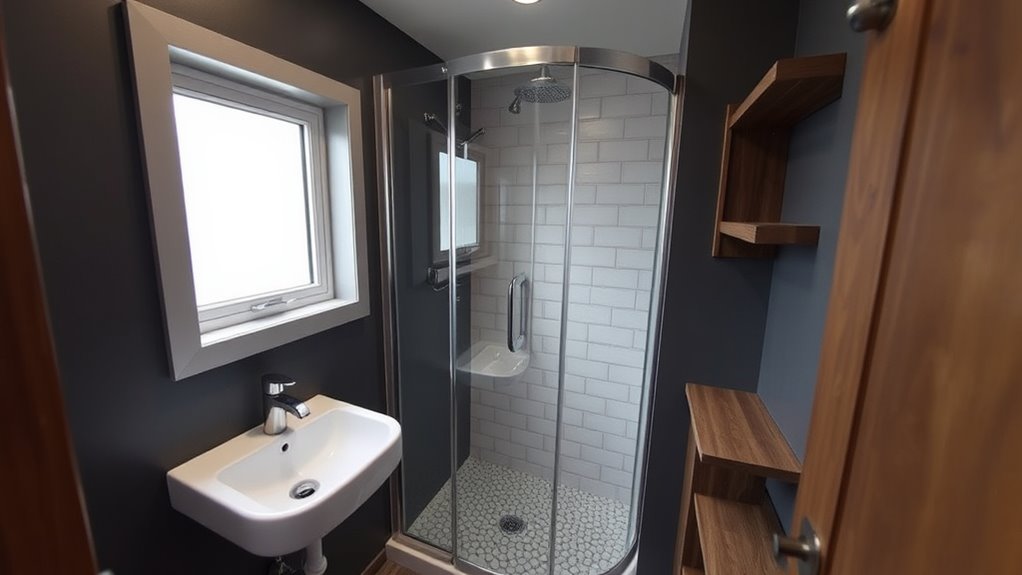 efficient small bathroom designs