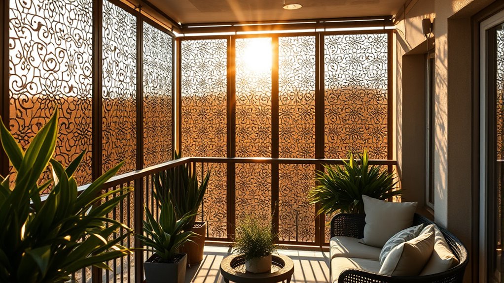 enhance balcony privacy naturally