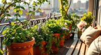 fragrant balcony garden design
