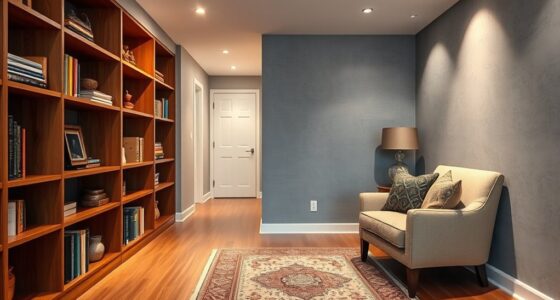 hallway as storage and seating