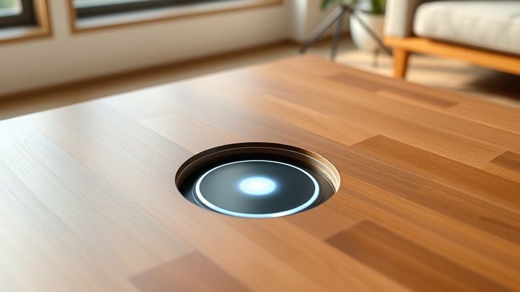 hidden wireless charging furniture
